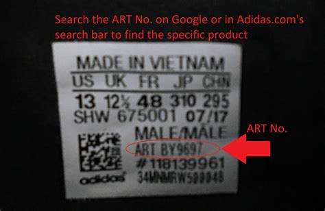 adidas art number|adidas article number lookup.